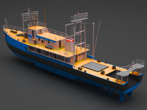 fishing boat Modelo 3D