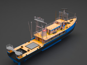 fishing boat Modelo 3D