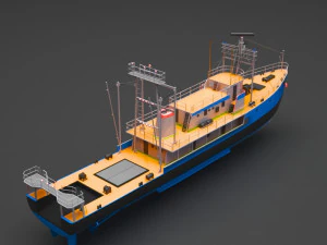 fishing boat 3D Model