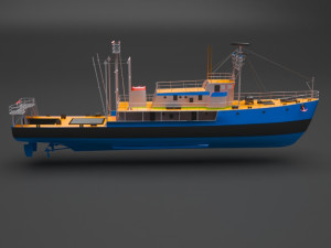 fishing boat Modelo 3D