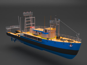 fishing boat Modelo 3D