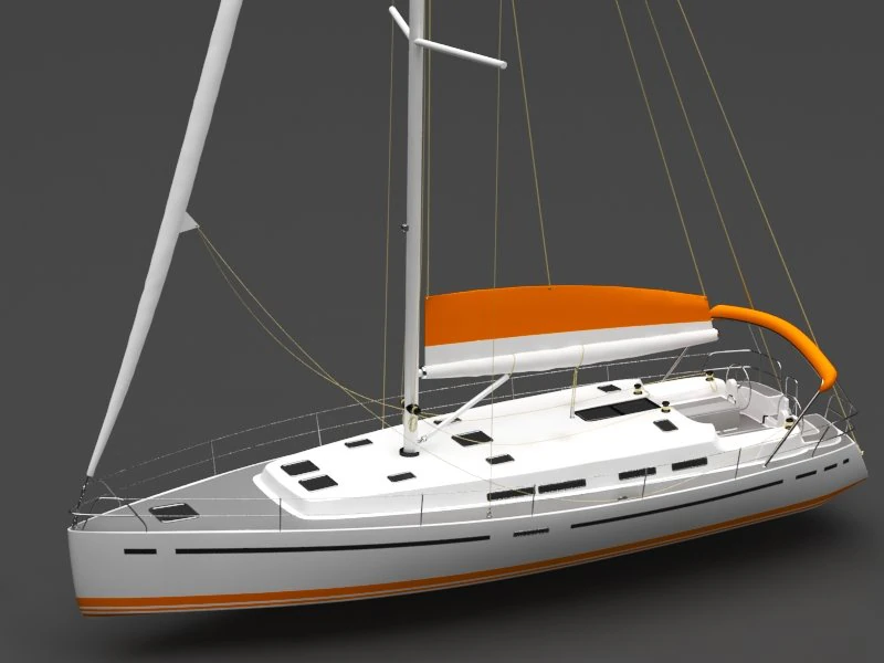 sailboat 3D Model .c4d .max .obj .3ds .fbx .stl .blend 