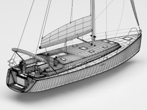 sailboat 3Dモデル