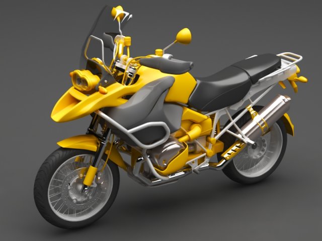 motorcycle Model 3D .c4d .max .obj .3ds .fbx .stl .blend 