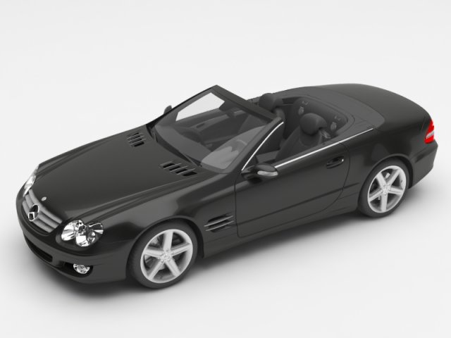mercedes Model 3D .c4d .max .obj .3ds .fbx .stl .blend