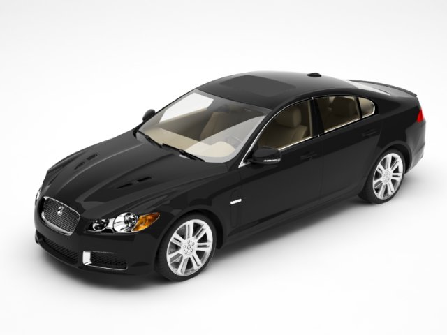 jaguar Model 3D .c4d .max .obj .3ds .fbx .stl .blend 