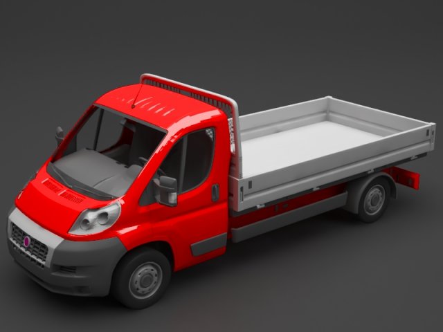 fiat truck 3D Модель .c4d .max .obj .3ds .fbx .stl .blend 