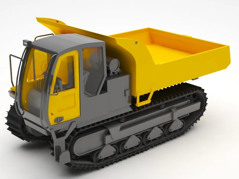dump truck 3D Model .c4d .max .obj .3ds .fbx .stl .blend 