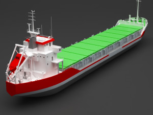 cargo ship Model 3D