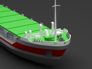 cargo ship Model 3D