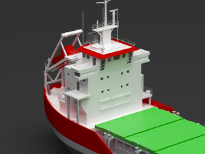 cargo ship Model 3D