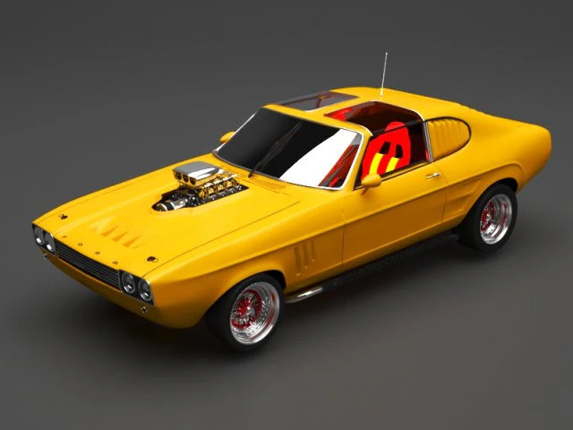 auto Modello 3D .c4d .max .obj .3ds .fbx .stl .blend 