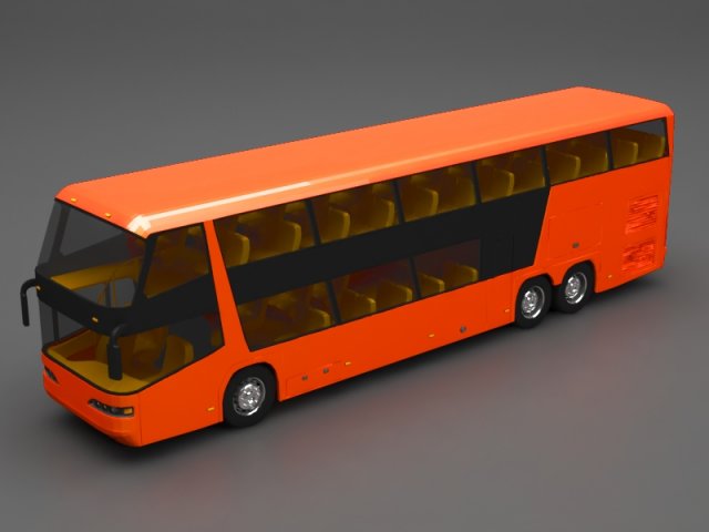 bus 3Dモデル .c4d .max .obj .3ds .fbx .stl .blend 