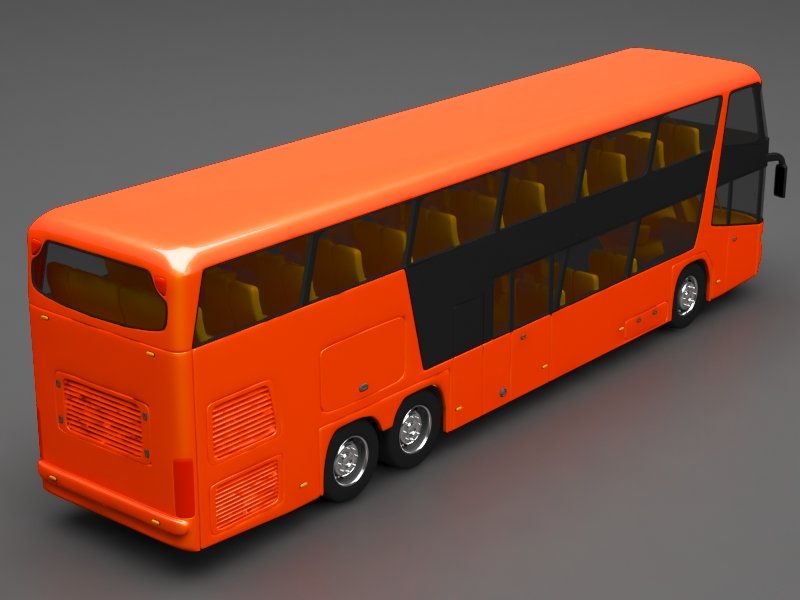 3д модель автобуса