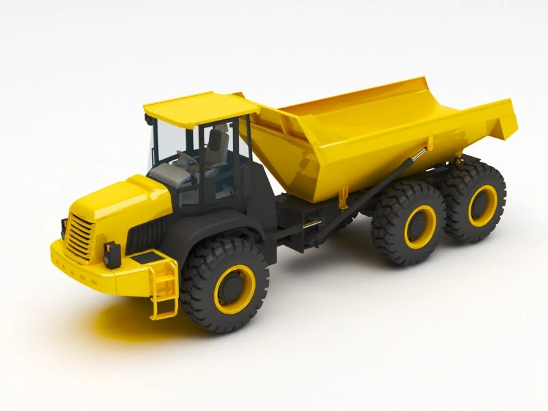 dump truck 3D Model .c4d .max .obj .3ds .fbx .stl .blend 