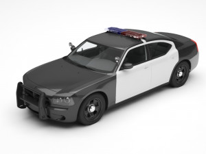 police car Modelo 3D
