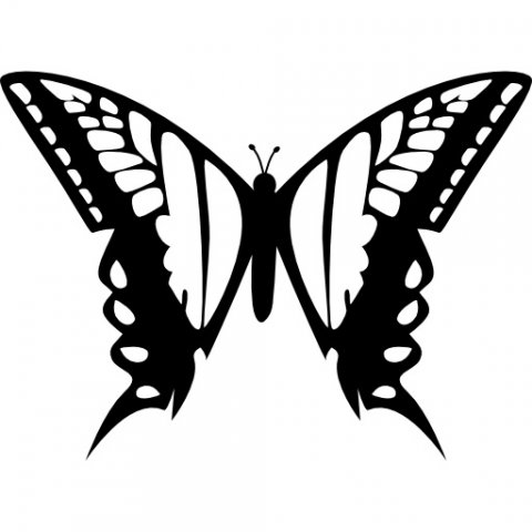 wall butterfly 3D प्रिंट मॉडल .c4d .max .obj .3ds .fbx .stl .blend 
