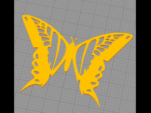 wall butterfly 3D प्रिंट मॉडल