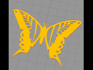 mariposa de pared Modelo de impresión 3D