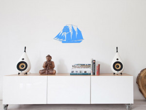 sailing boat for wall decoration1 3D प्रिंट मॉडल