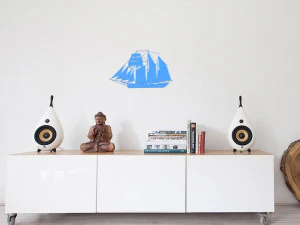 벽 장식용 범선1 3D 프린트 모델