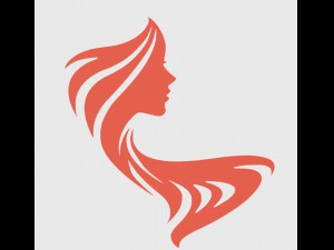 woman silhouette face wall decoration 1 3D प्रिंट मॉडल