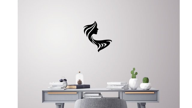 woman silhouette face wall decoration 1 3D प्रिंट मॉडल .c4d .max .obj .3ds .fbx .stl .blend 