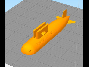 submarine desktop business card holder 3D प्रिंट मॉडल