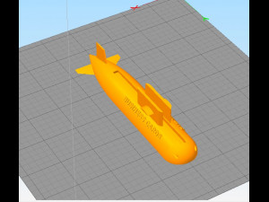 submarine desktop business card holder 3D प्रिंट मॉडल
