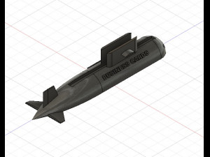 submarine desktop business card holder 3D प्रिंट मॉडल