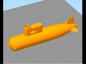 परमाणु पनडुब्बी कुंजी श्रृंखला 3D प्रिंट मॉडल