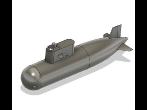 nuclear submarine key chain 3D प्रिंट मॉडल