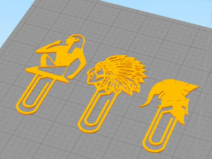 reading bookmark 3 clips 3D Print Model