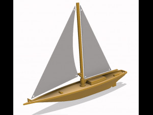sailing boat 3D Print Model