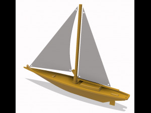 sailing boat Model Cetak 3D