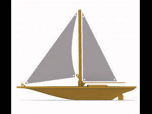 sailing boat Model Cetak 3D