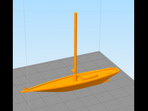 sailing boat Model Cetak 3D