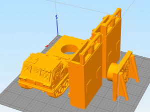 missiles launcher pen and pencil holder 3D Model