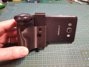 Smart phone camera grip - camera holder Model do druku 3D
