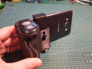 Smart phone camera grip - camera holder Model do druku 3D