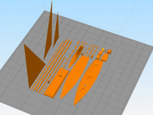 Sailing boat scale model 3D Print Model