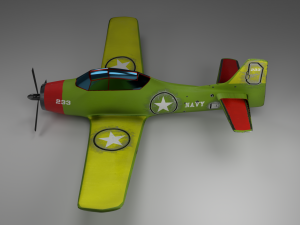 north american trojan 28 - aircraft Modèle 3D