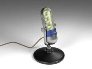 vintage microphone - retro Modelo 3D