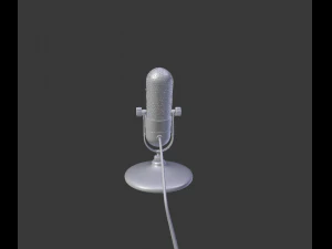 vintage microphone - retro 3D Model