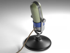 vintage microphone - retro 3D Model