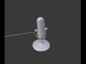 vintage microphone - retro Modelo 3D