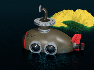 submarine 3d 3D Model