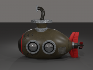 submarine 3d 3D 모델