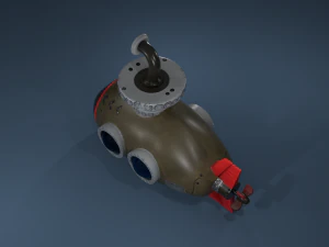 submarine 3d 3D Model