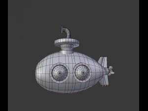 submarine 3d 3D Model